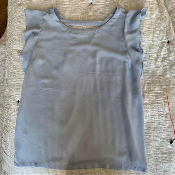 LOFT Light Blue Blouse XS - Picture 2 of 6